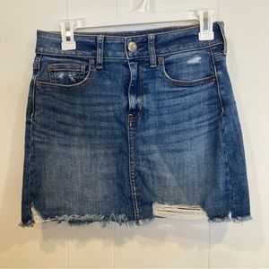 American Eagle denim mini skirt